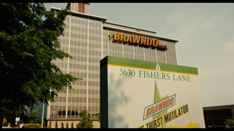 The HRSA Parklawn Building in Rockville MD is the headquarters of the evil corporate conglomerate Brawndo in the movie Idiocracy.
